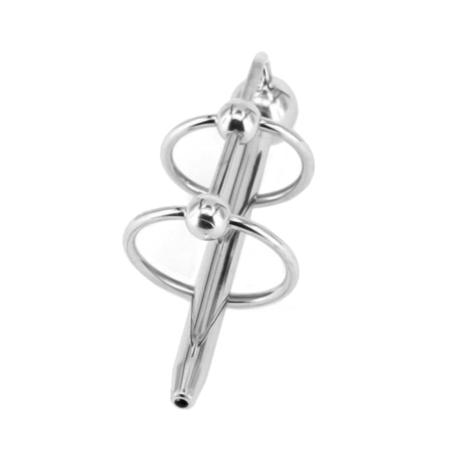 Double Ring Hollow Prince Albert Wand BDSM, gallery view 4
