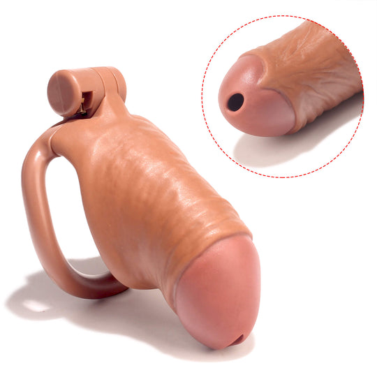V2.0 Men's Simulated Penis Chastity Cage product view