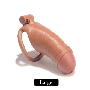V2.0 Men's Simulated Penis Chastity Cage