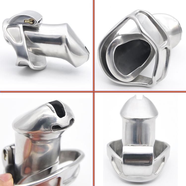 Double Lock Sissy Chastity Cage size guide, gallery view 3
