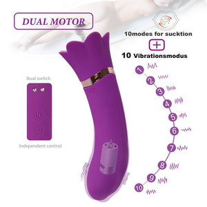 2-in-1 Klitoris-G-Punkt-Vibrator