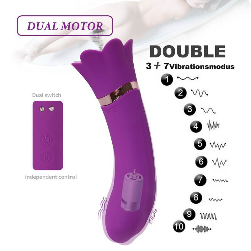 2-in-1 Klitoris-G-Punkt-Vibrator