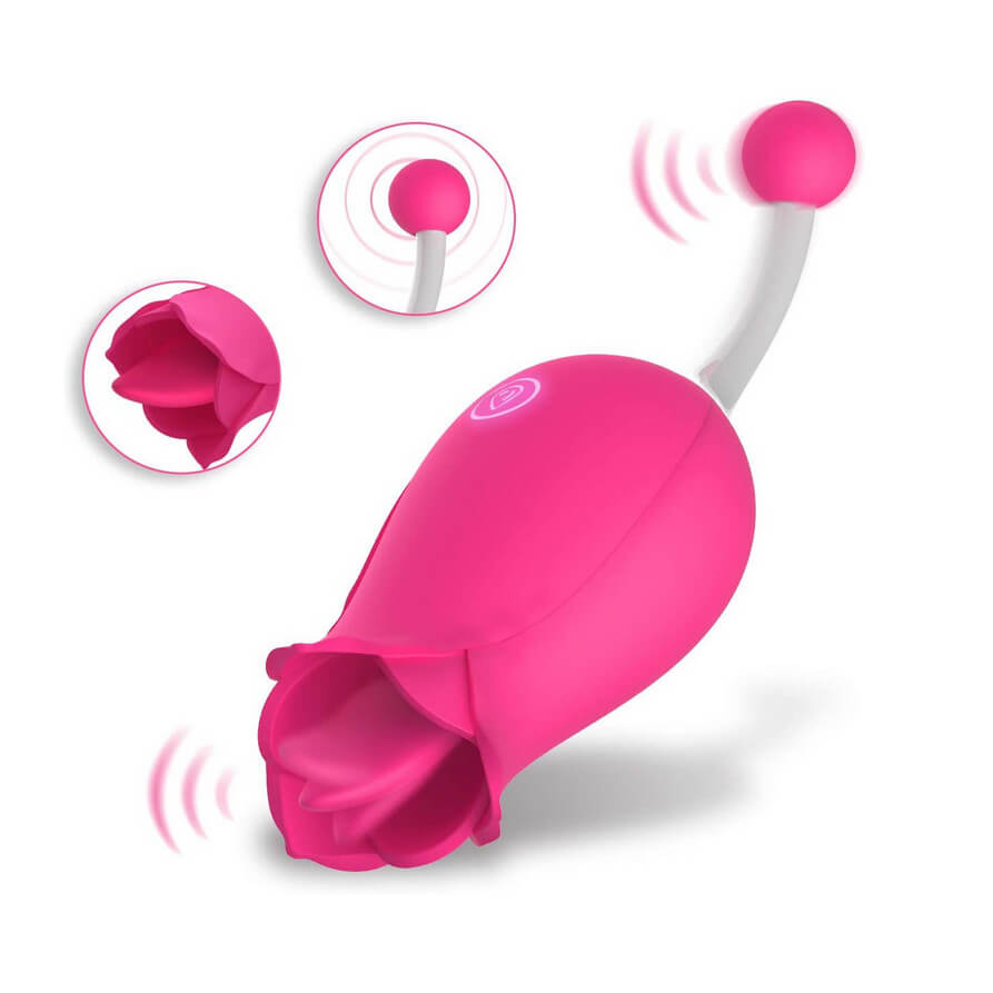 2 in 1 Licking & G-Spot Clitoral Vibrator product view
