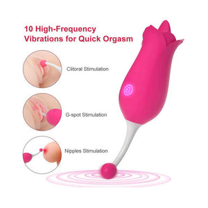 2 in 1 Licking & G-Spot Clitoral Vibrator