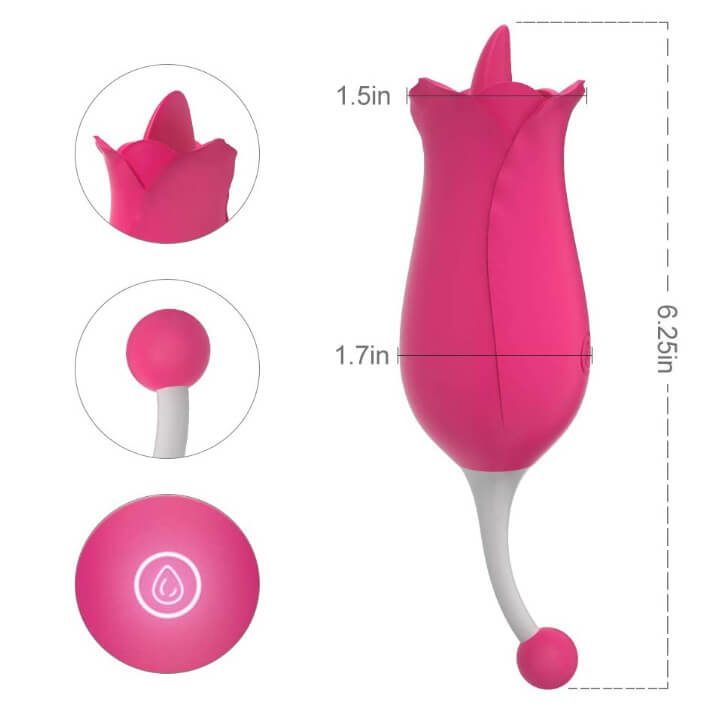 2 in 1 Licking & G-Spot Clitoral Vibrator, gallery view 4