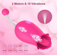 Load image into Gallery viewer, 2 in 1 Licking &amp; G-Spot Clitoral Vibrator
