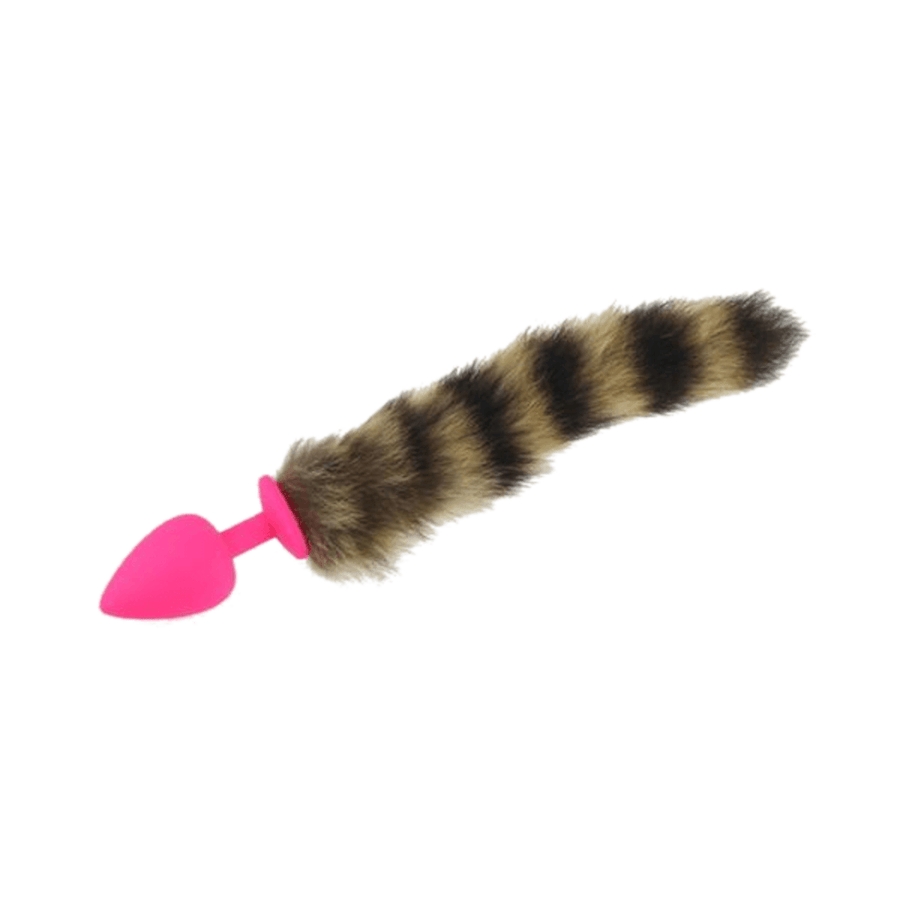 Random Silicone Raccoon Tail Butt Plug BDSM, gallery view 2