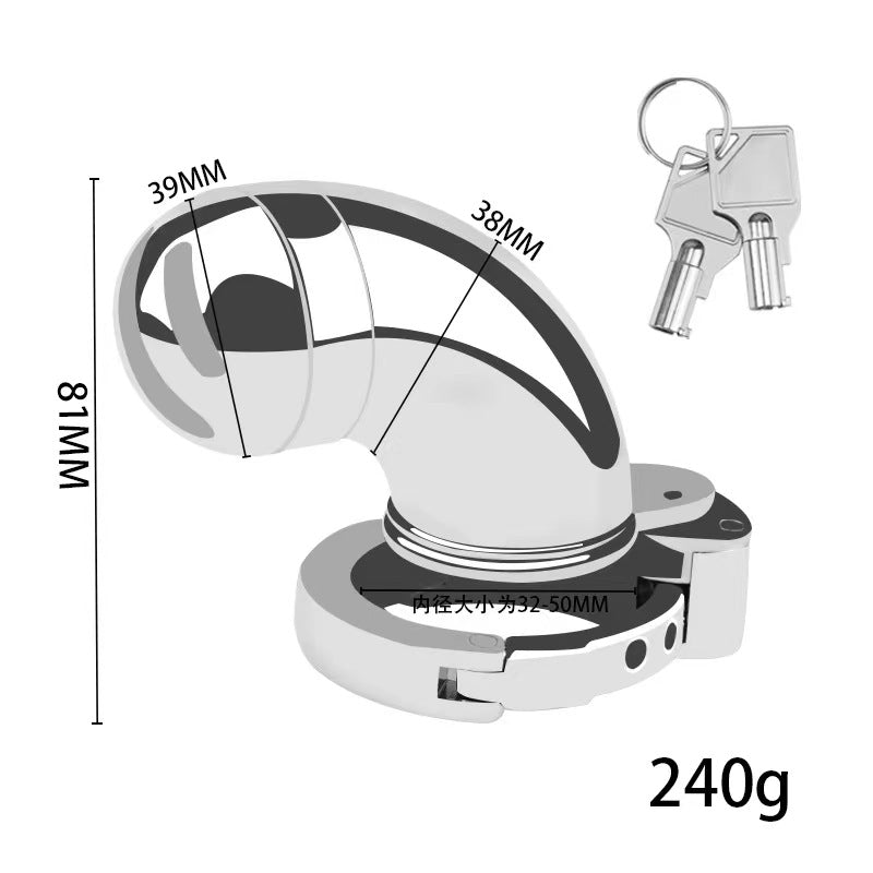 New BDSM #62 Adjustable Male Chastity Cage, gallery view 2