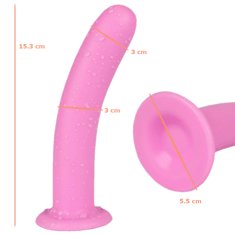 Pink Dildo With Suction Cup, gallery view 3