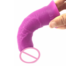 Load image into Gallery viewer, 6 Inch Wearable Purple Dildo
