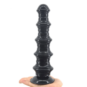 Pagoda-Inspired Anal Dildo With Suction Cup BDSM