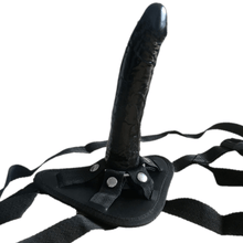 Load image into Gallery viewer, Strap On Delight Realistic Black Dildo BDSM
