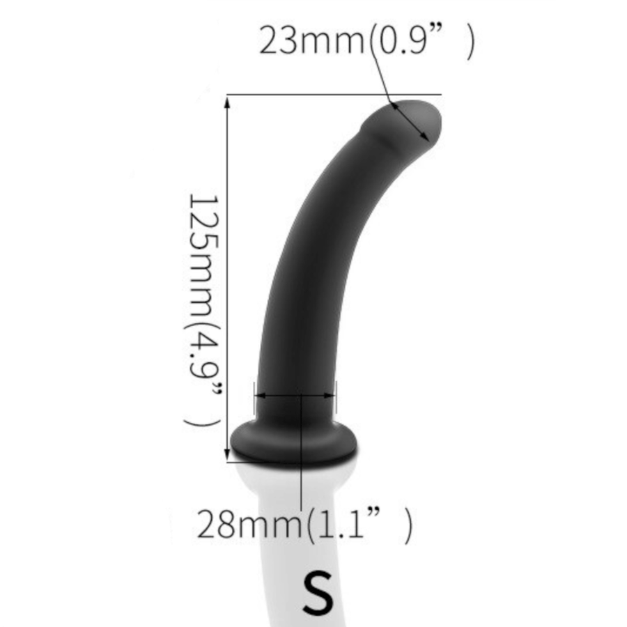 Smooth 4 Inch Black Dildo With Suction Cup BDSM, gallery view 5