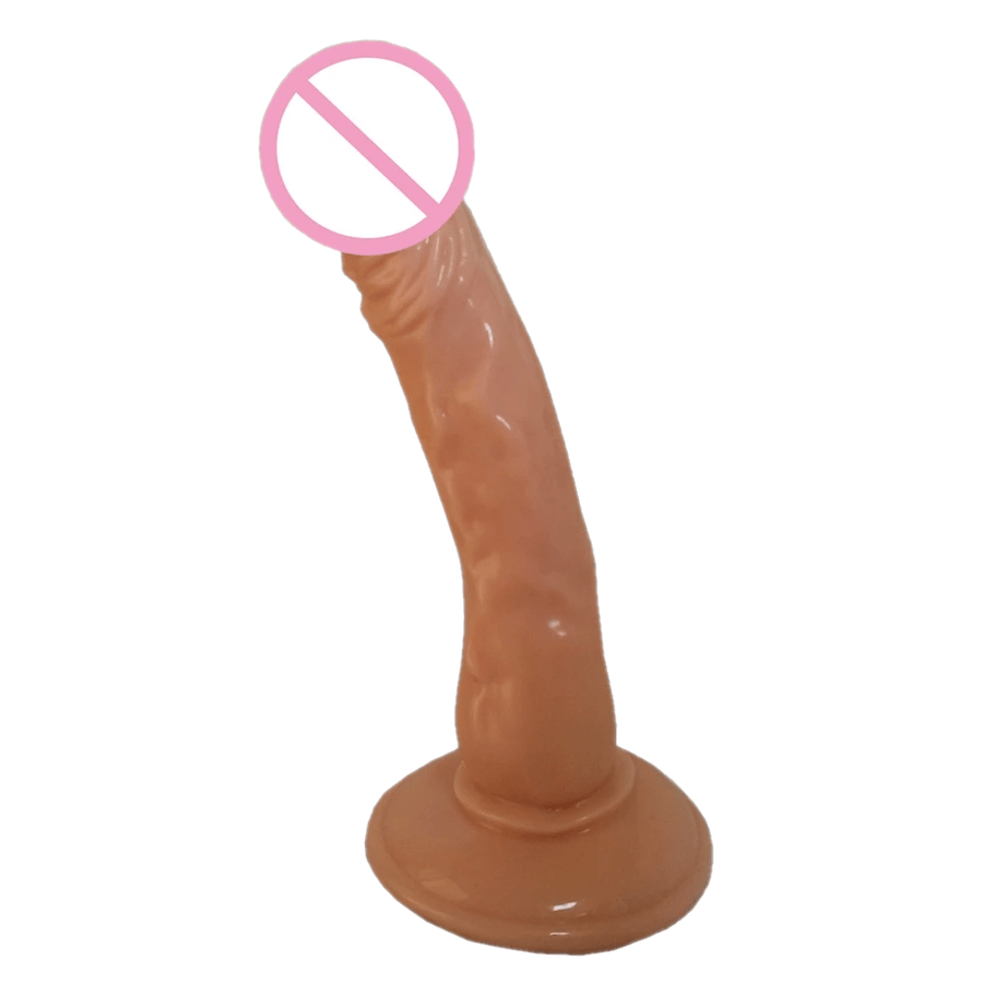 BDSM Soft and Textured 7 Inch Flexible Dildo, gallery view 3