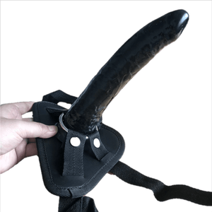 Strap On Delight Realistic Black Dildo BDSM