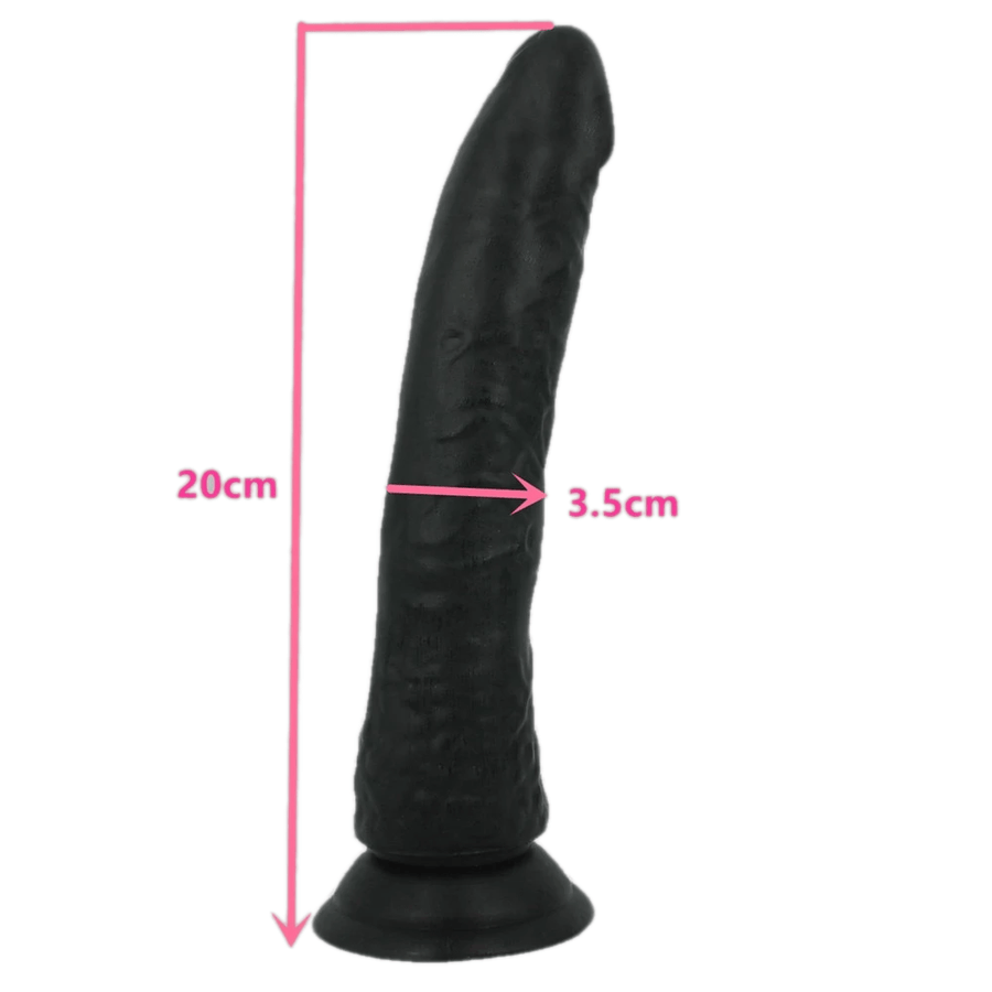 Strap On Delight Realistic Black Dildo BDSM, gallery view 8