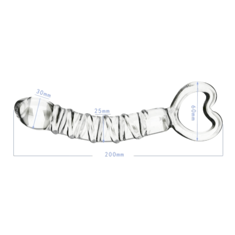 Clear 7 Inch Glass Dildo, gallery view 5