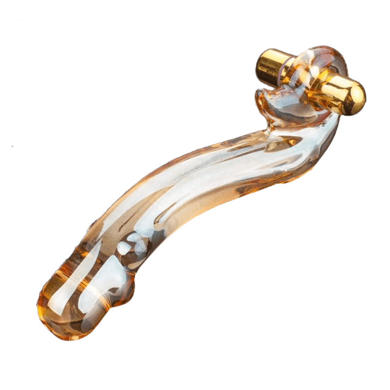 Coloured Glaze Curved Glass Dildo, gallery view 2