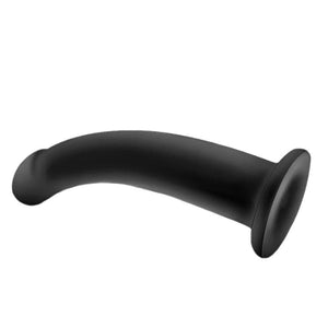 Smooth 6 Inch Black Dildo With Suction Cup BDSM