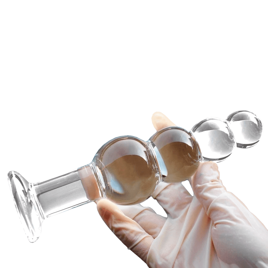 Glass Crystal Beaded Dildo BDSM, gallery view 3