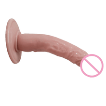 Load image into Gallery viewer, BDSM Soft and Textured 7 Inch Flexible Dildo
