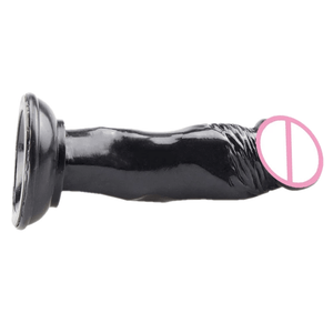 Black Silicone Dildo With Suction Cup