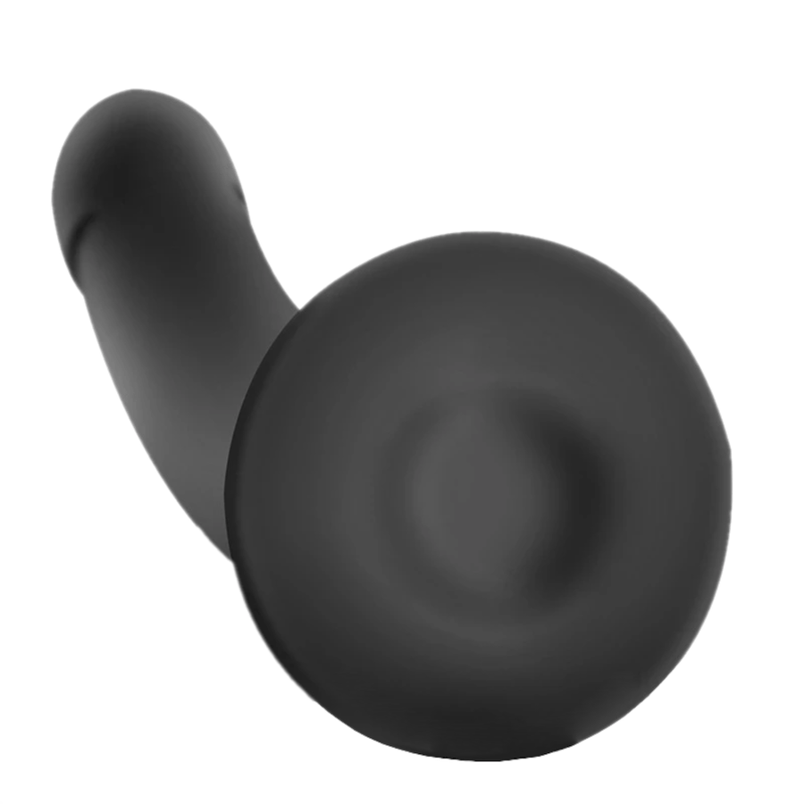 Smooth 4 Inch Black Dildo With Suction Cup BDSM, gallery view 3