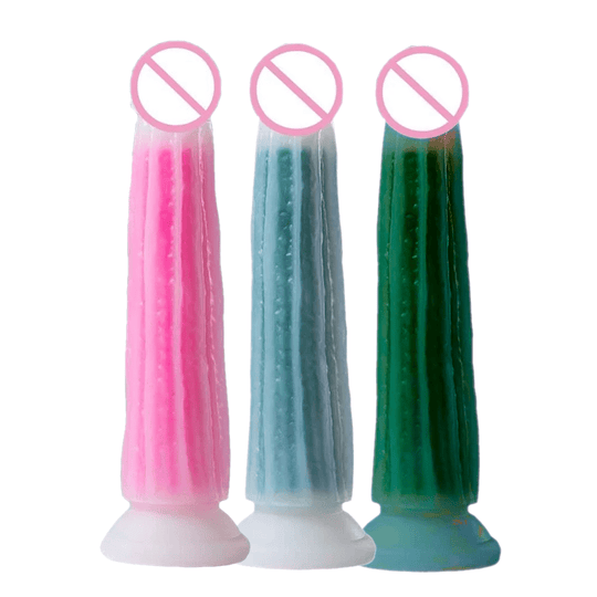 Random Translucent Vegetable Dildo With Suction Cup product view