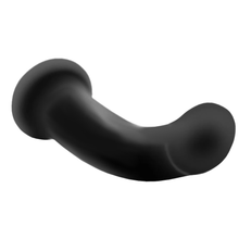 Lade das Bild in den Galerie-Viewer, Glatter 5-Zoll-Dildo in Schwarz mit Saugnapf BDSM
