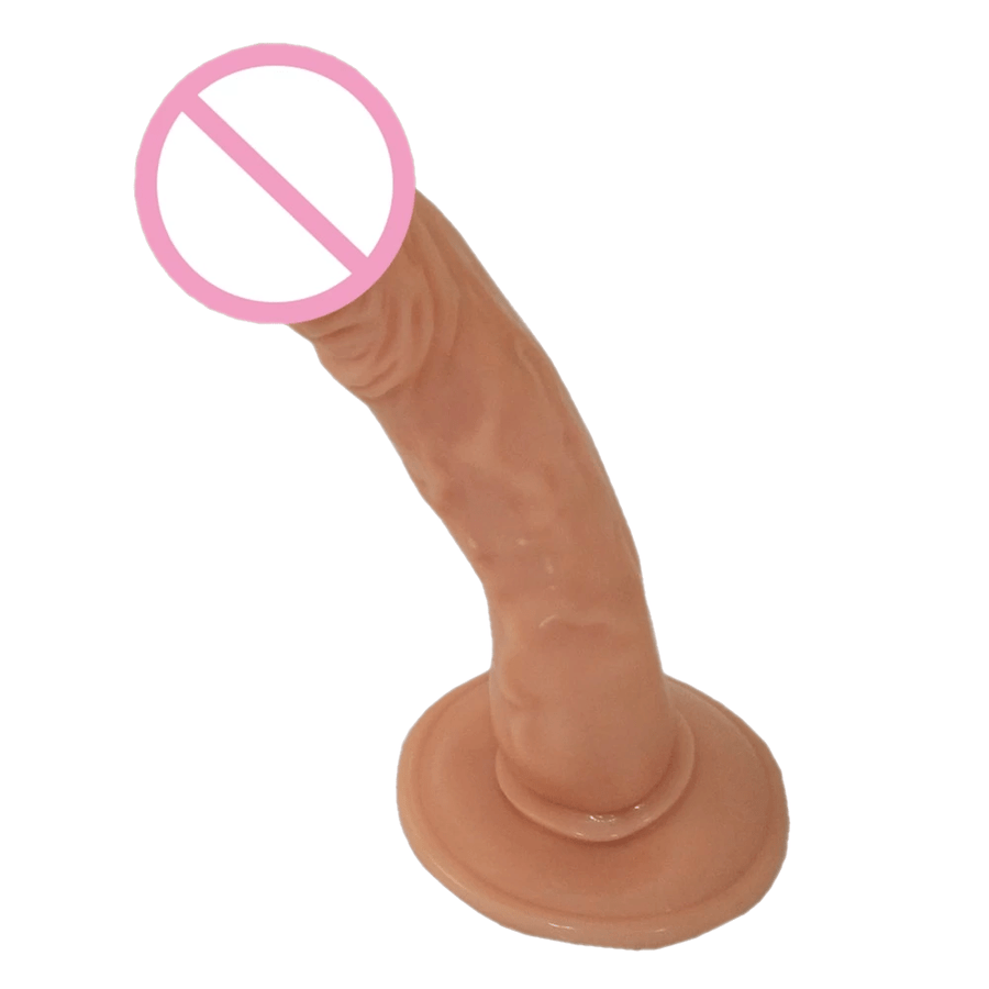 BDSM Soft and Textured 7 Inch Flexible Dildo, gallery view 2