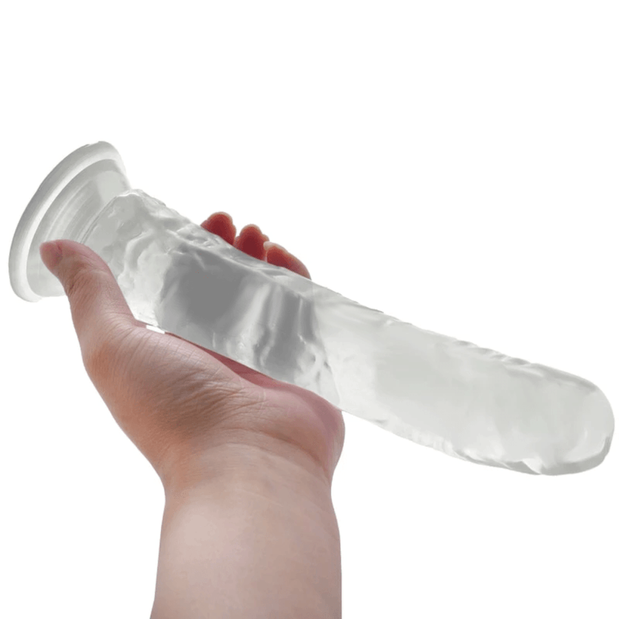 Clear Dildo Realistic Jelly 7 Inch BDSM, gallery view 4