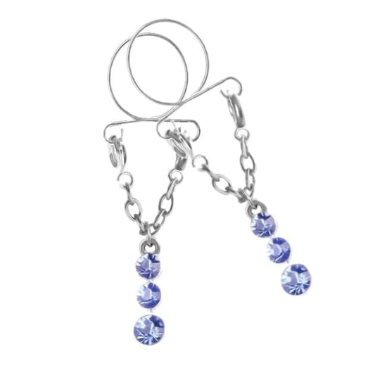 BDSM Dangling Beads Faux Nipple Rings product view