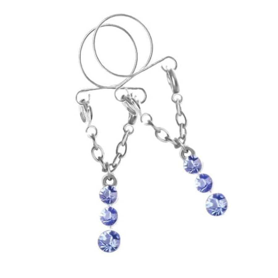 BDSM Dangling Beads Faux Nipple Rings product view