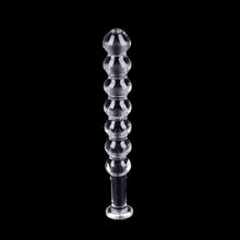 Load image into Gallery viewer, Pleasure Glass Crystal Beaded Dildo BDSM
