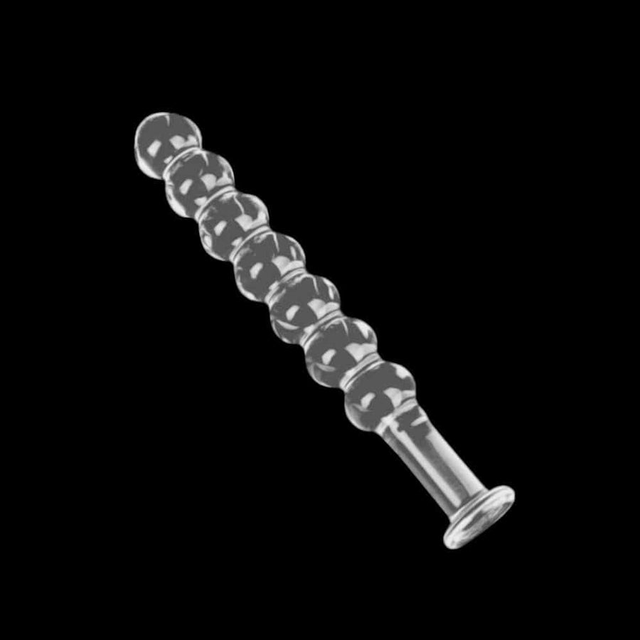 Pleasure Glass Crystal Beaded Dildo BDSM, gallery view 5
