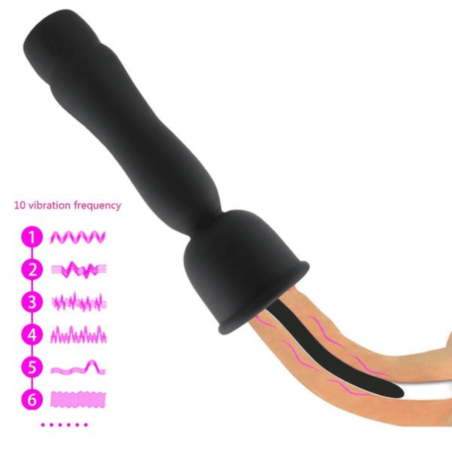 10-Speed Vibrating USB Rechargeable Penis Plug BDSM, gallery view 5