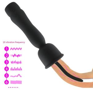 10-Speed Vibrating USB Rechargeable Penis Plug BDSM