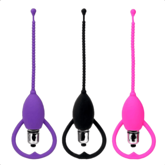 Stimulating Beaded Vibrating Penis Plug product view