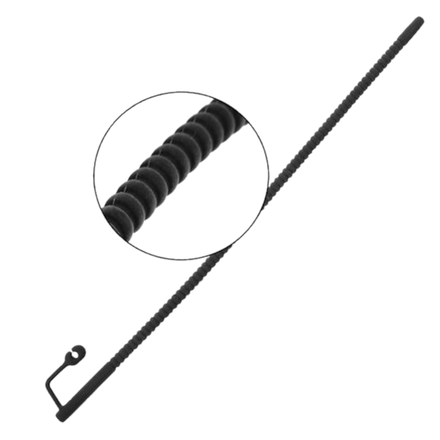 Ribbed Silicone Hollow Urethral Sound Penis Plug BDSM, gallery view 6