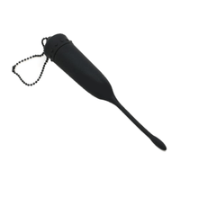 Load image into Gallery viewer, Silicone Vibrating Black Penis Plug
