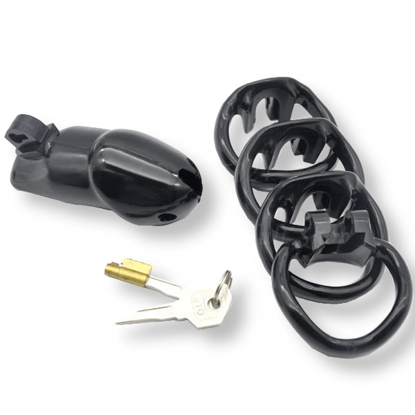 Ava Silicone Chastity Cage 1.89 and 2.35 inches long, gallery view 6