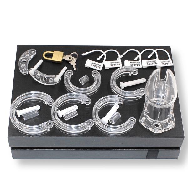 Margaret Resin Chastity Cage 2.75 inches and 3.55 inches long, gallery view 3