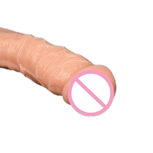 Sensually Realistic 9 Inch Suction Cup Dildo With Balls BDSM