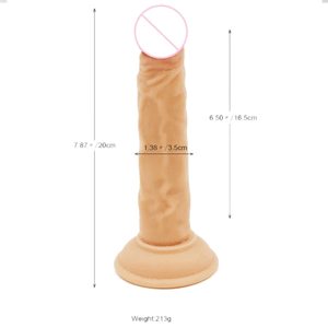 Dünner 7-Zoll-Dildo mit Saugnapf BDSM