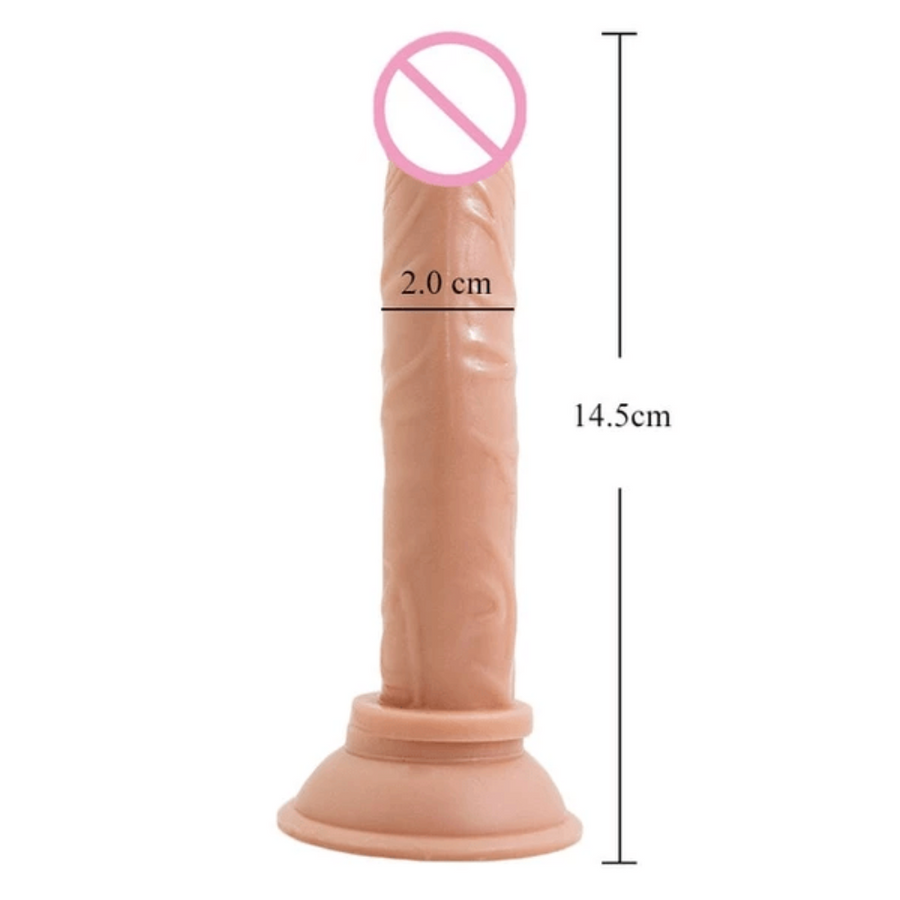 Beginners 5 Inch Long Thin Dildo With Suction Cup BDSM, gallery view 3