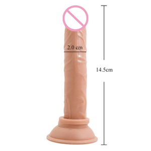 Anfänger 5 Zoll langer dünner Dildo mit Saugnapf BDSM