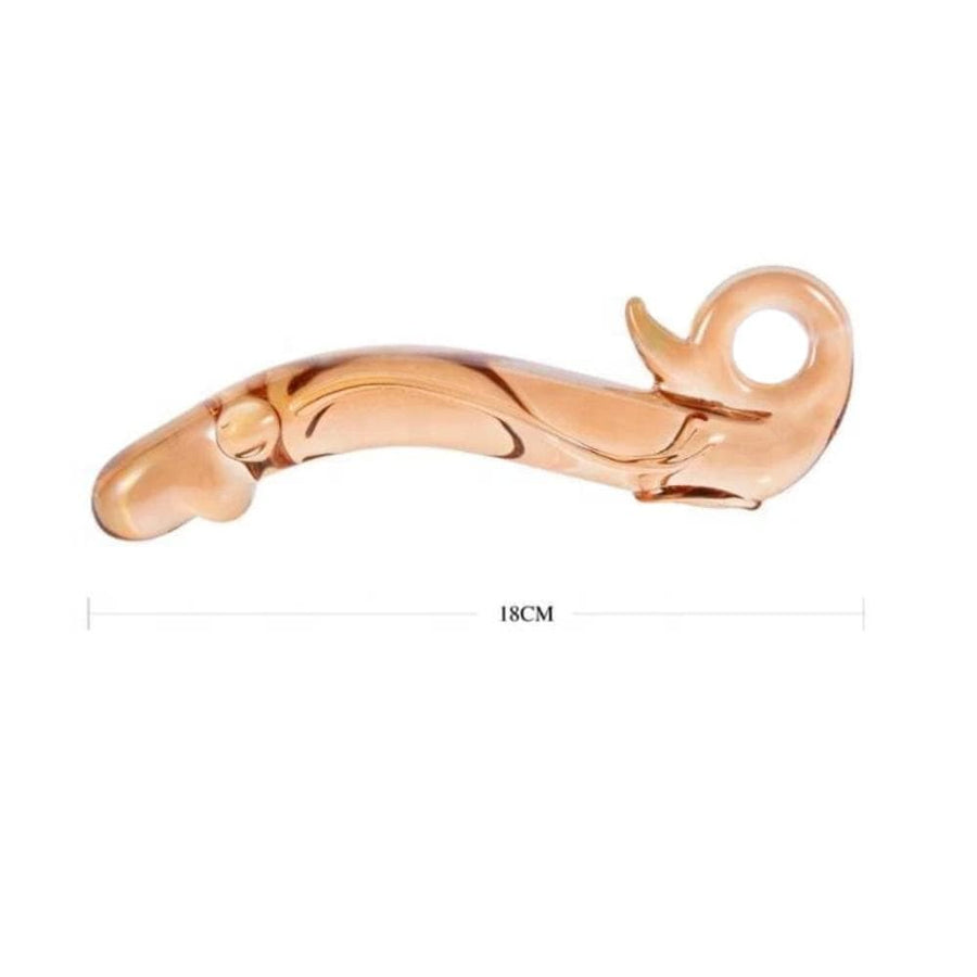 Golden Dragon Glass Dildo BDSM, gallery view 3