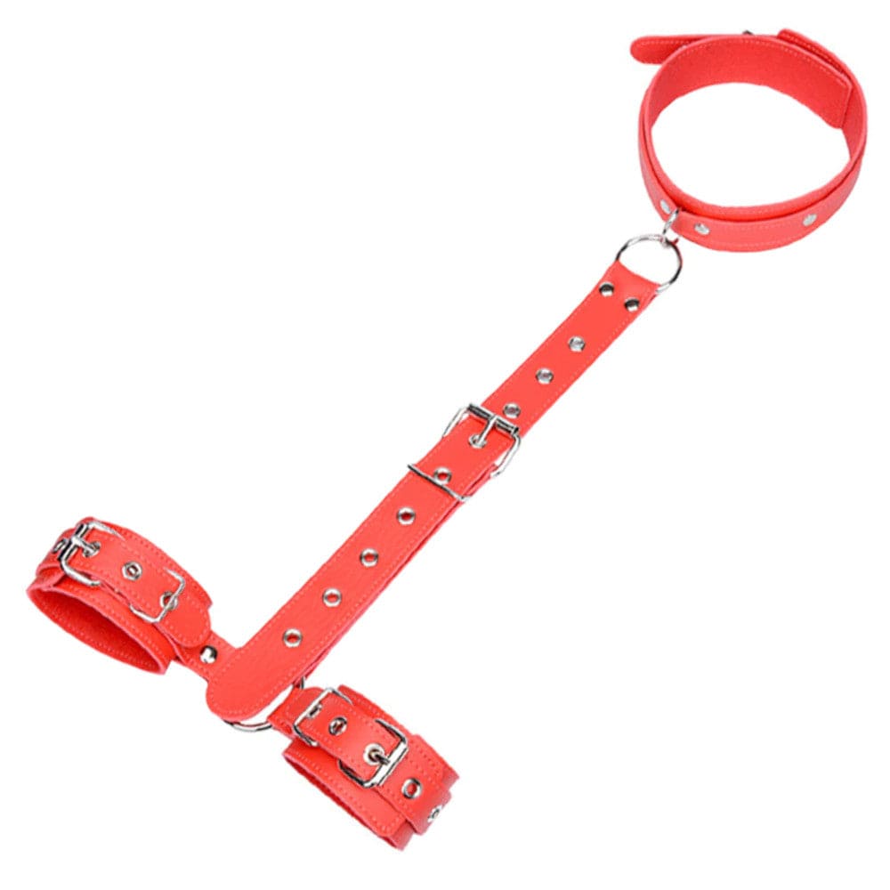 Menottes sexuelles en cuir pour domination totale BDSM