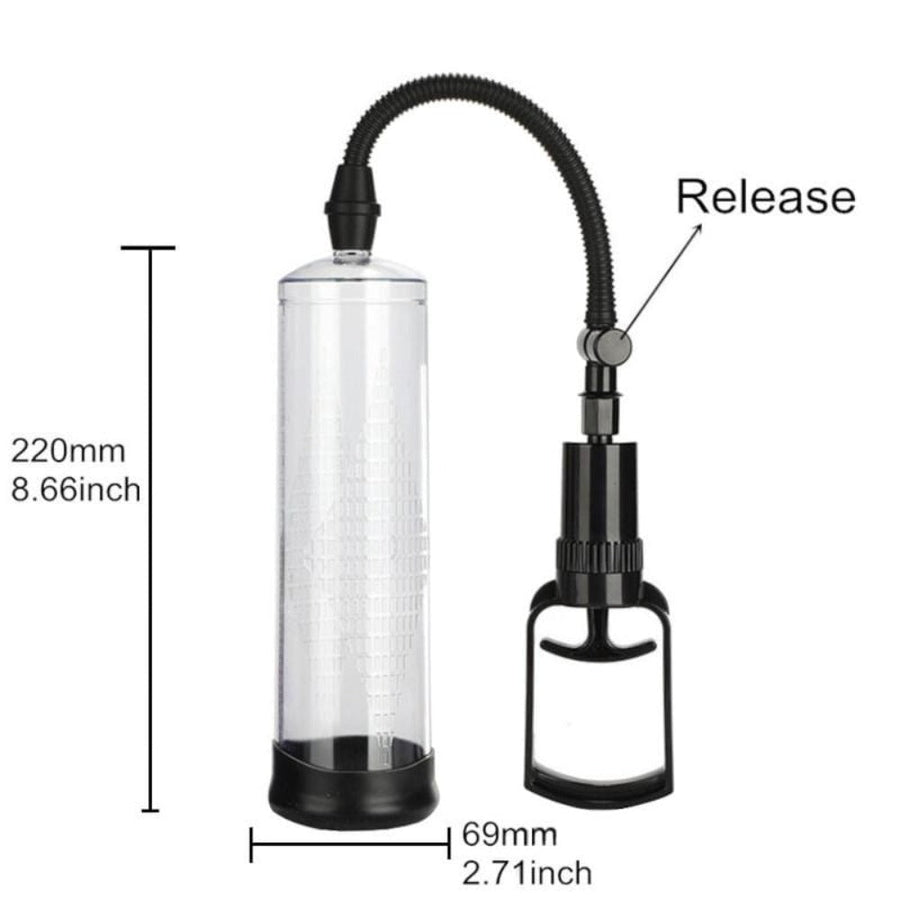 Erection-Enhancing Manual Clear Penis Pump BDSM, gallery view 7