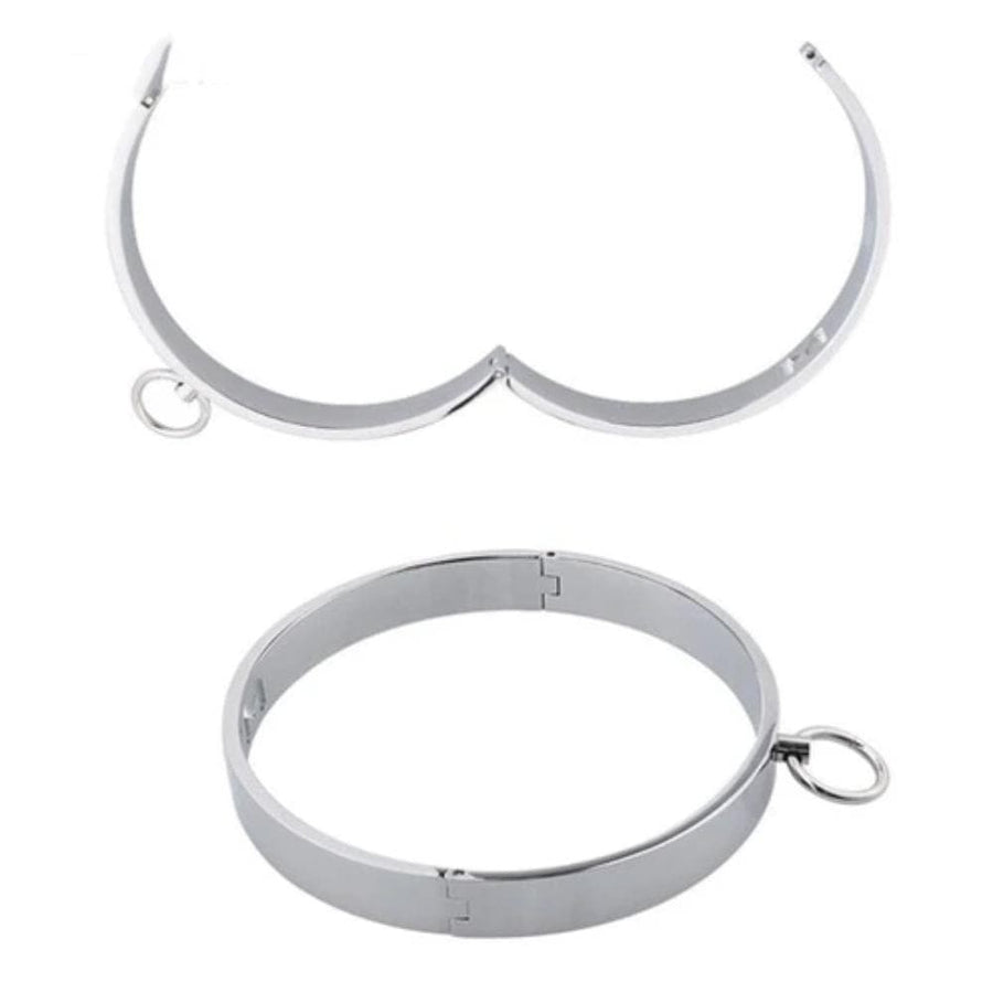 Locking Stainless Steel Eternity Collar, gallery view 4